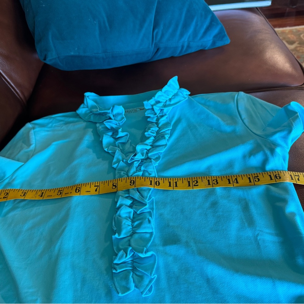 Lilly Pulitzer size small ruffled golf top - Picture 6 of 6
